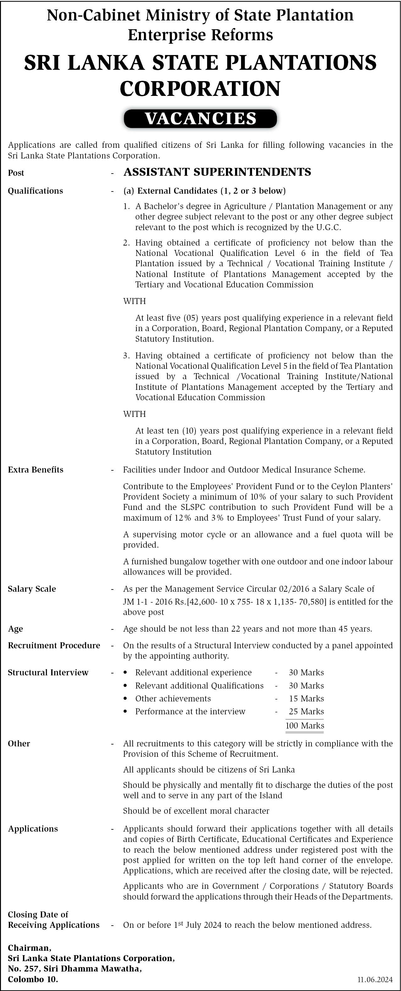 Assistant Superintendents